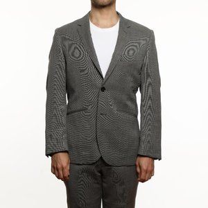 Indochino Gray Nailhead Wool Suit 2-Button Made To Measure 36-in Chest Short